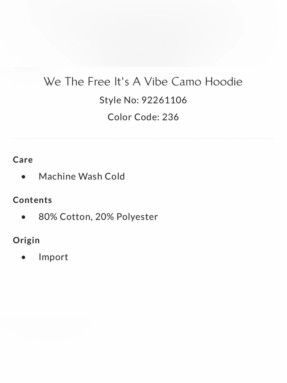 We The Free It’s A Vibe Camo Hoodie - Picture 4 of 9